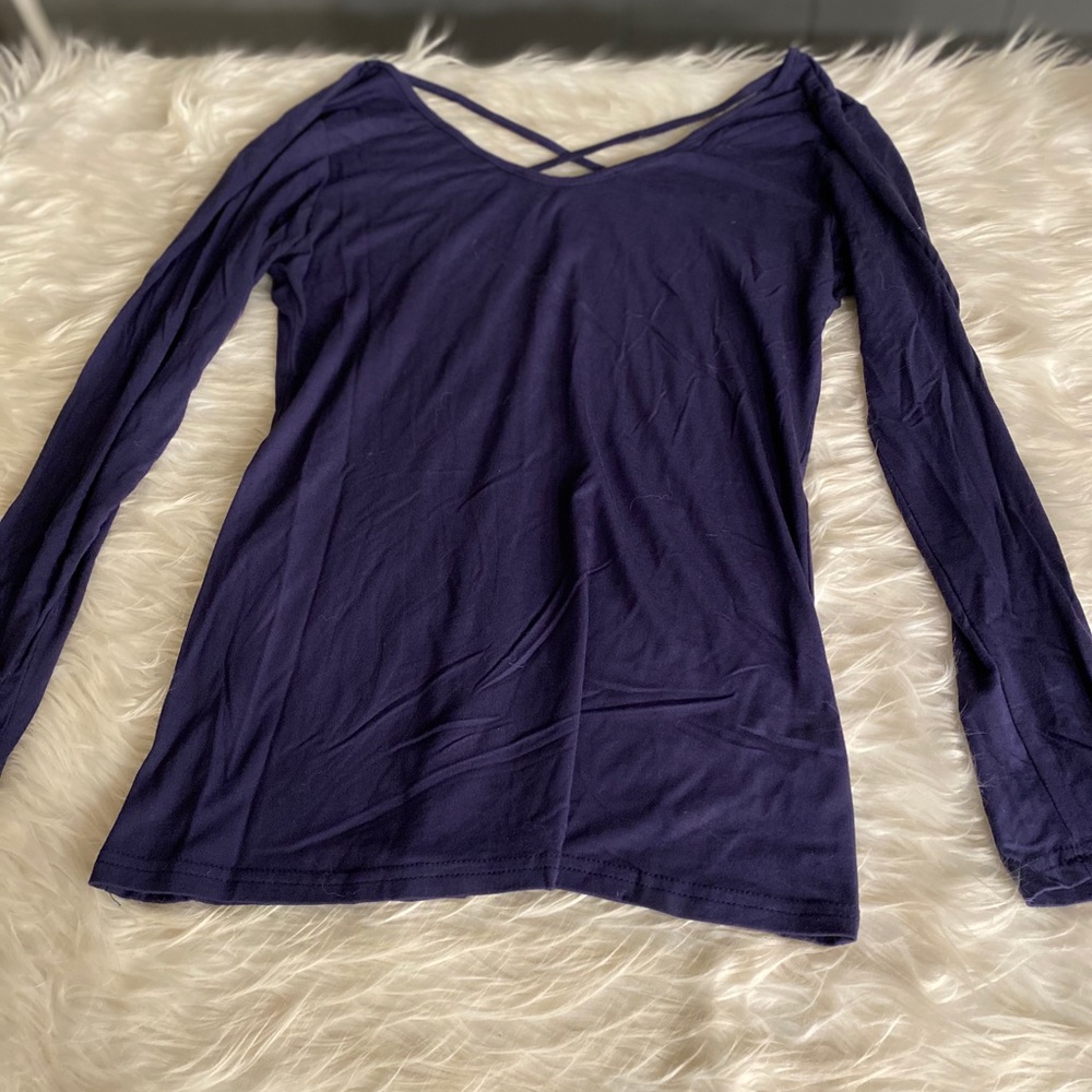 Long sleeve navy shirt